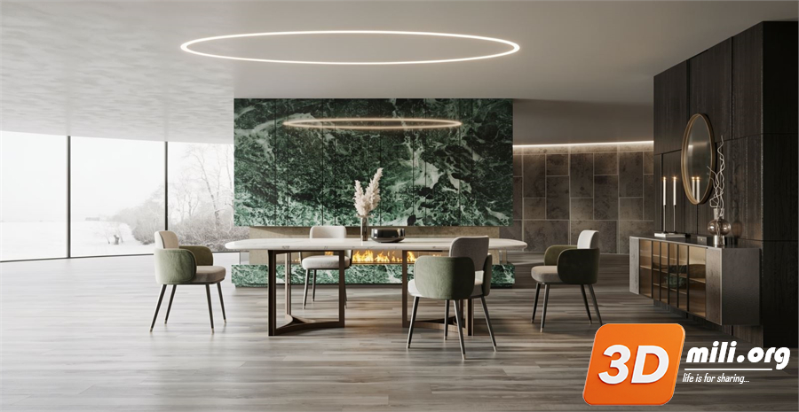 Dining Table Set Skp Files